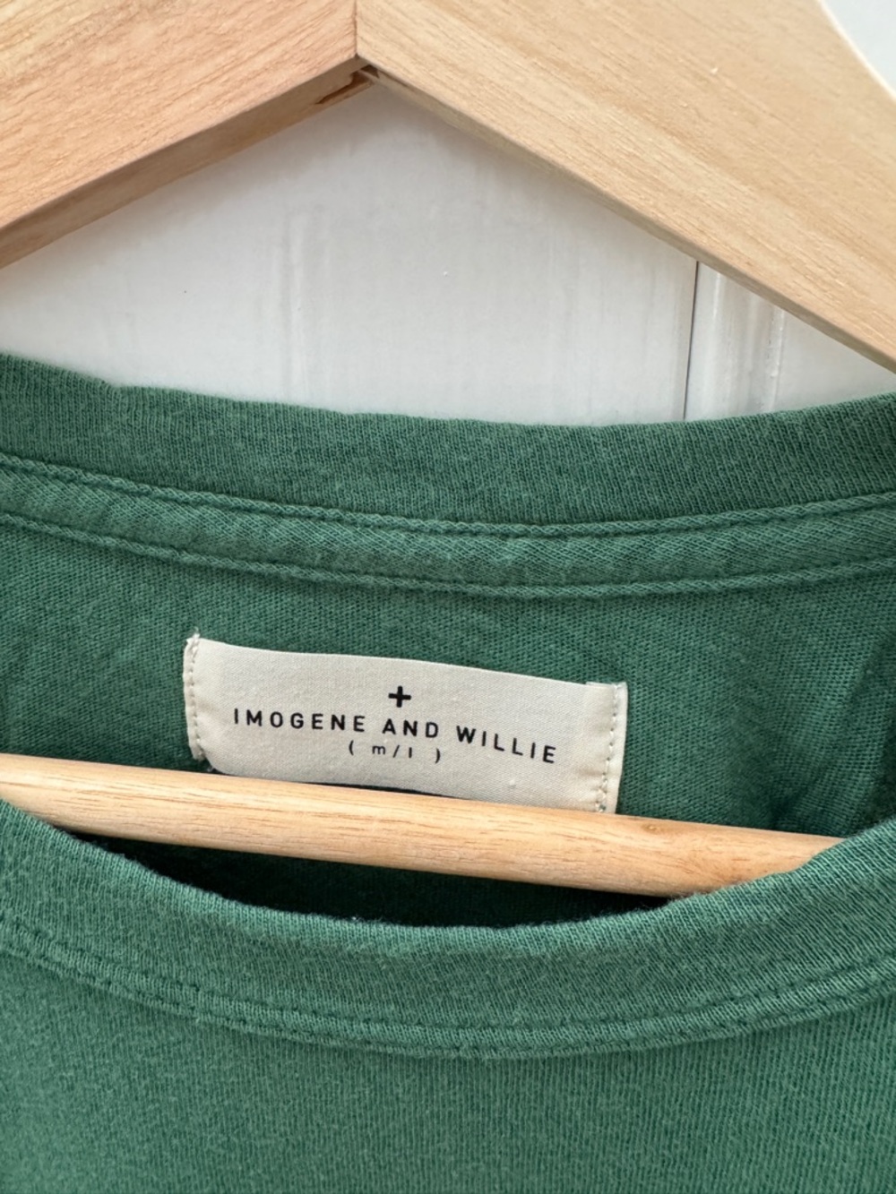imogene + willie Green Short Sleeve Crew Tee - Picture 2 of 8